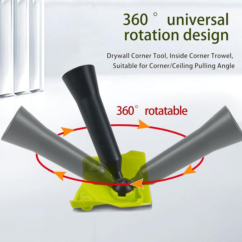 TUDUD Store Drywall Corner Edger Tool Adjustable Handle Angle Corner Paint Repair Tool with Extension Pole for Walls, Edge Painting and Trimming - Image 3